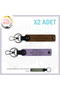 Name Plate and B Rh (+) Blood Group Written Special X2 Keychain Set, Coffee-Purple-Gr, Biker Friendly