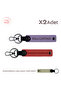 Personal 2-Piece Keychain with First Name & Last Name, Pomegranate Flower-Purple-S Coffee, February 14Th Gift for Lover