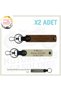 Set of 2 Keychains with Name Plate and 0 Rh + Blood Group Written, Coffee-S Coffee-Gr, for Drivers of Roads