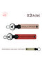 Set of 2 Keychains with First Name & Last Name, Pomegranate Flower-Kitten Mouth-Milk Coffee, Meaningful Gesture for Uncle
