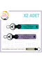 Emergency Keychain, Purple-K Turquoise-Sk, Special for Motorcycle Lovers, Name Plate and a Rh (-) Blood Group