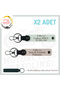 Custom Name Plate and 0 Rh (+) Blood Group Lettering Leather 2-Piece Keychain for Motorists, Powder-White-Laci