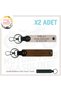 Biker Style, Safe Driving Keychain with Name Plate and 0 Rh (+) Blood Type, Coffee-Powder-Syh