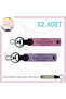 Name Plate and B Rh (-) Blood Group X2 Set Keychain, Purple-Pink-Sk, Special Design for Motor Lovers