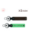 Gift, Dark Brown-Pistachio Green, Special Souvenir for New Graduates – 2-Piece Keychain with First Name and Last Name