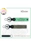 Name Plate for Speed Lovers, 0 Rh (-) Blood Type Written Gift X2 Keychain, Ash Gray-Green-Navy