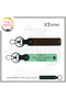 Exclusive for Motor Enthusiasts, X2 Keychain with Name Plate and 0 Rh (-) Blood Type, Green-K Brown-Syh