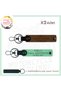 Biker X2 Keychain, Coffee-Green-Navy, Motorcycle Lovers, Name Plate and 0 Rh - Blood Type Written