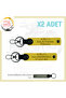 Name Plate Suitable for Biker Style, a Rh (+) Blood Group Written Special Meaning Gift X2 Keychain, Yellow-Gr