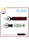 Gift Set, White-Burgundy-Syh, Bikers Name Plate a Rh (-) Blood Group Written Leather X2 Keychain