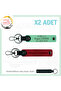Gift, Red-Green-Syh, 2 Keychain with Name Plate for Motor Driver and 0 Rh (+) Blood Group Written