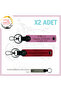 For Motorcycle Lovers, X2 Keychain with Name Plate and B Rh (+) Blood Group Lettering, Red-Pink-Gr