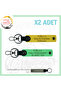 Name Plate & 0 Rh (+) Blood Group Written Gift X2 Keychain, Yellow-F Green-Gr, Special for Bikers