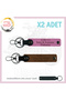 Personal X2 Keychain, Coffee-Pink-Syh, Name Plate a (+) Blood Group Written for Motorcycle Lovers
