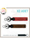 Biker Style Custom Name Plate and a Rh (-) Blood Group Lettering Engine X2 Keychain, Pomegranate Flower-Brown-Syh
