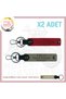 Special Name Plate for Him and Meaningful Gift with a Rh (+) Blood Type Lettering 2-Piece Keychain, Ash Gray-Red-Sk