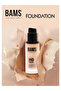 BAMS HD Liquid Foundation | Full Coverage, Lightweight, Long-Lasting & Blendable Formula (Shade 103) - 3