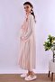 Effortt Powder Maternity Nightgown Set with Dressing Gown - 3