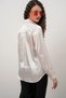 Women's Cream Satin Shirt Wide Size Range - 6