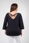 1112039 Women's Back Detailed Blouse Black - 6