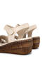 Women's Genuine Leather Beige Heeled Sandals - 5