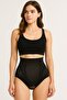 Ice Silk Corset Ionizer Corset Butt Firming Panty Laser Cut Corset V-Control