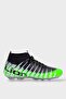 High-Top Soccer Cleats with Socks Green - Black