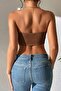Strapless Women's Bustier Brown - 5