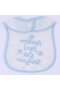 Blue Waterproof Apron with My Mom Loves Me Very Written - 6