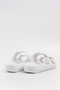 Women's White Double Banded Buckle Eva Slippers 2.5cm Byndcb01 - 8