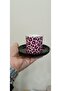 Single Leopard Patterned Turkish Coffee Cup - 3