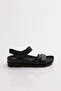 1700-154-22Y Women's Flat Atmali Banded Ankle Velcro Sandals