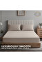 3-Piece Microfiber King (180x200cm) Plain Fitted Sheet Set - 2