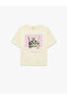 Cotton Short Sleeve Crew Neck Printed T-Shirt