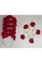Red Bridesmaid Bracelet and Bridesmaid Crown (Metal) Henna Night, Bride 10 Pieces