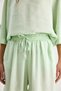 Women's Aqua Green Boat Neck Half Sleeve Blouse Elastic Waist Baggy Trousers Bottom-Top Set 60283118 - 6