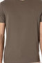 Men's Regular Fit Crew Neck Khaki T-Shirt 50306913-Vr027 - 6