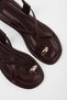 Women's Julina Burgundy Skin Buckle Sandals - 4