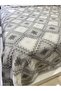 نمط قماش مطبوع 200x240 سمبطانية مزدوجة (باتال) مفردة - رمادي - 4