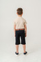 Boy / Short Sleeve Shirt Lapel Bow Tie Suit/Oxford Shirt - Shorts / Belted Shorts Suit - 5