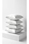 3 Pieces White Interlining Throw Pillow Inner Pillow 40x40 Cm 350gr - Antibacterial Pure Silicone Filled - 4