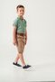 Boy / shirt Collar Bow Tie Set/oxford Shirt - Shorts / Belt Men's Set - 5