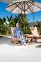 Fully Covered Patterned Hijab Swimsuit with Loose Pants - 2533 - 4