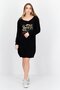 Women Sequins Sweater Dress, Black - 3