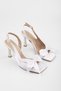 Women's Lily Satin Bow Detailed Heeled Shoes - 3