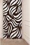 Black and White Leopard Patterned Special Design Digital Printed (Single Wing) Modern Stylish Background Curtain