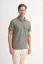 Polo Neck Regular Fit Cotton Textured T-Shirt 4122 - 2