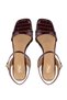 Women's Vegan Burgundy Heeled Shoes - 6