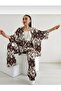 Women's Relaxed Fit Kimono Bottom Long Top Summer Set - 2