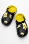 Unisex Children's Slippers with Teddy Bear Black Yellow - 2